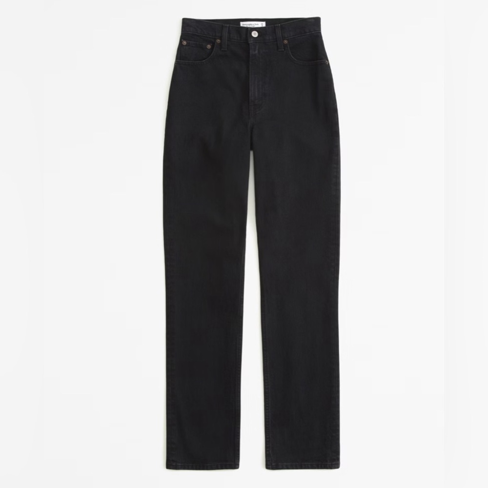 Abercrombie & Fitch Curve Love The 90’s Straight Ultra High Rise Jeans
